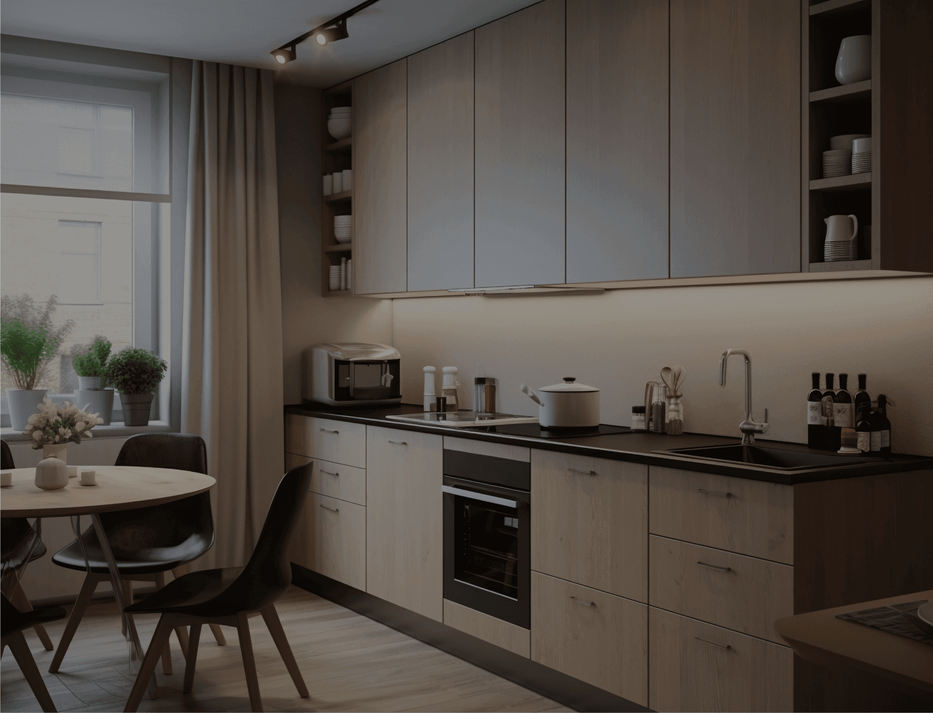 Bucătărie la comandă realizată de Atelier Honis în Oradea